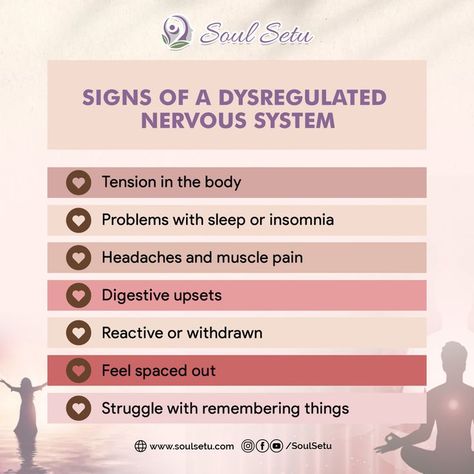 Dysregulated Nervous System, Autonomic Nervous System Dysfunction, Mental Health Facts, Health Psychology, Mental Health Counseling, Autonomic Nervous System, Vagus Nerve, Soul Healing, The Nervous System