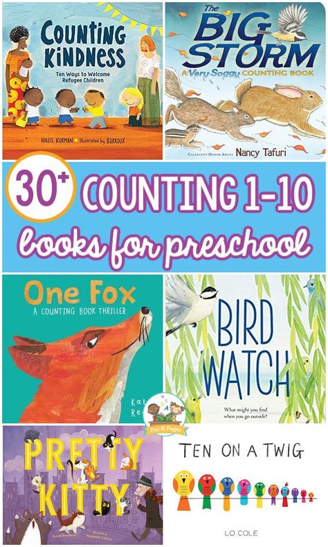 Best Counting Books for Preschool Kids.
Curious about the best books about counting numbers 1-10? Easily combine math and literacy with these must-have counting books that your little learners will love. You’re sure to find some new favorites on this list that includes more than 30 engaging picture books about counting to 10.
#counting #prek #preschool #preschoolbooks Counting Books Preschool, Best Pre K Books, Preschool Math Books And Activities, Best Prek Books, Prek Learning, Books For Preschool, Math Picture Books, Counting Activities Preschool, Literacy Activities Preschool