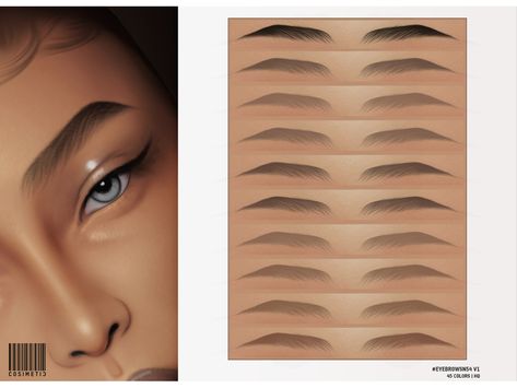 Sims 4cc Eyebrows, Sims 4 Cc Eye Brows Patreon, Sims 4 Realistic Eyebrows, Sims 4 Cc Alpha Eyes, The Sims Resource Skin Details, Ts4 Eyebrows Cc, Sims 4 Noses, Sims Eyebrows Cc, Eyebrow Sims 4 Cc