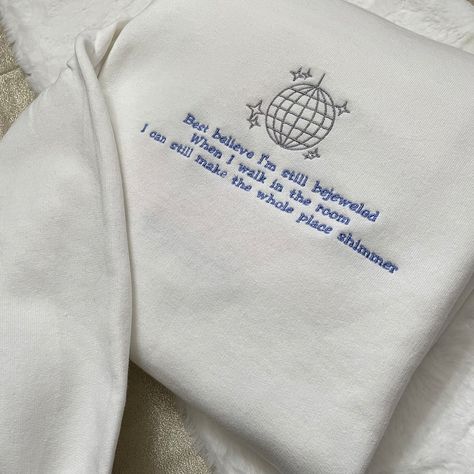 This Gender-Neutral Adult Sweatshirts item by GoldenDoveEmbroidery has 889 favorites from Etsy shoppers. Ships from O Fallon, MO. Listed on Apr 6, 2023 Embroidery On A Sweatshirt, Music Merch, Taylor Sweater, Taylor Swift Shirts, Taylor Swift Outfits, Thread Colors, Embroidered Crewneck, Cute Sweatshirts, Embroidered Sweater