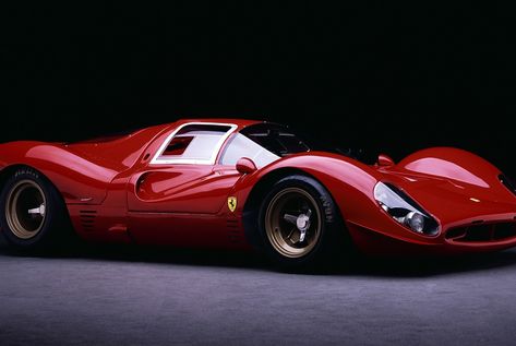 Icon: Ferrari 330 P3 and P4 - Gear Patrol Modern Cafe Racer, Ferrari Cars, F1 Wallpaper Hd, Ferrari Racing, Classic Racing Cars, Lovely Car, Car Aesthetic, Classic Sports Cars, Ferrari Car