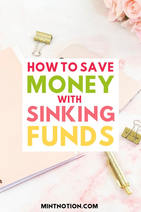 How to save money with sinking funds. Are you tired of bills payments and holidays sneaking up on you? Learn how to set up sinking funds today so you can start saving money to pay for these expenses. Avoid going into debt or dipping into your emergency fund to pay for vacations or car repairs. Learn what sinking funds are, why you need them, and how to organize them in your monthly budget. #savemoney #debtfreeliving Envelope Budget System, Budgeting Ideas, Savings Chart, Saving Money Tips, Money Saving Techniques, Personal Finance Budget, Budget Planner Template, Money Strategy, Pay Off Debt