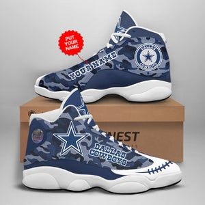 Dallas Cowboys NFL Apparel Best Christmas Gift For Fans | Etsy Dallas Cowboys Shoes, Cowboy Shoes, Jordan 13 Shoes, Personalized Shoes, Nfl Dallas Cowboys, Cowboys Football, Blue Camo, Jordan 13, Shoe Gifts