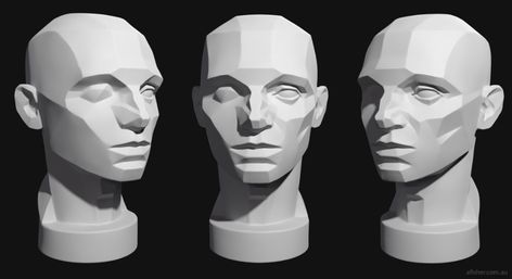 ArtStation - Asaro Planes of the Head, Adam Fisher Head Planes Drawing, Planes Drawing, Plane Reference, Planes Of The Head, Asaro Head, John Asaro, Face Planes, Structure Drawing, Planes Of The Face