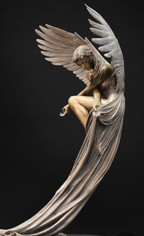 Benjamin Victor, Angel Sculpture Art, Animal Tattoo Ideas, Greek Statues, Angel Tattoo Designs, Angel Artwork, Angel Statue, Angel Sculpture, Soyut Sanat Tabloları