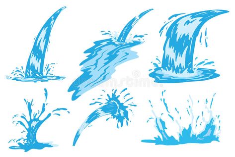 Spray Vector, Water Clipart, Draw Water, Childhood Art, Visual Literacy, Custom Street Bikes, Water Illustration, Water Drawing, About Water