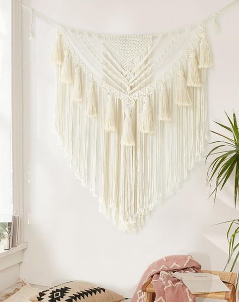 PRICES MAY VARY. Small Macrame wall hanging Ivory unique boho design, after hours of knotting, using natural materials giving a minimalist feel.The perfect layout reflects the clever operation of the space, each piece is unique and perfectly integrated into the overall focus Macramé wall decor fit any occasion, especially bed headboard, gallery wall ,living room ,gallery wall ,fireplace baby's crib, wedding backdrop, bridal shower favors, bohemian themed parties, boho wall decoration, Christmas Pampas Grass Wall Decor, Western Boho Decor, Boho Wall Decals, Boho Wall Decor Bedroom, Festival Wedding Decorations, Bedroom Birthday, Small Macrame Wall Hanging, Western Wall Decor, Wall Fireplace