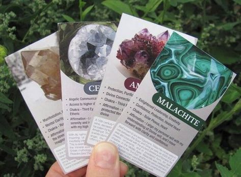 81 Crystal Meaning Cards Crystal Information Cards Stone | Etsy Crystal Information Cards, Crystal Meaning Cards, Crystal Gardens, Crystal Information, Business Knowledge, Teacher Accessories, Small Business Organization, Standard Business Card Size, Spirit Quartz