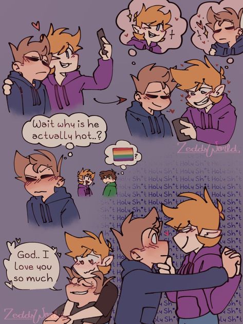 Zeddsworld Matt Eddsworld, Eddsworld Memes, Eddsworld Tord, I Need Jesus, Yandere Boy, I Need Friends, Eddsworld Comics, Creative Drawing Prompts, Comic Pictures