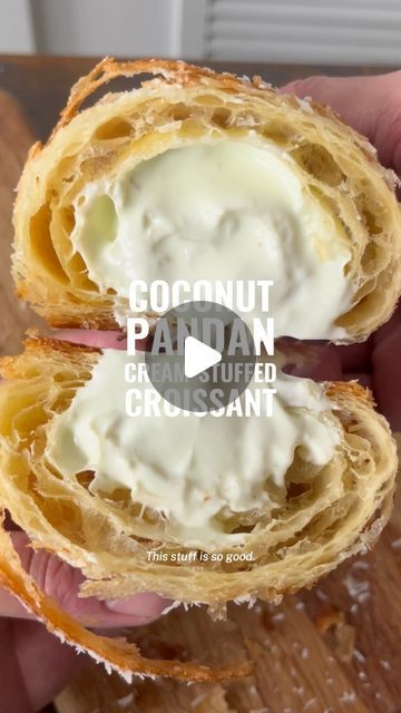 Cream Filled Croissant Recipe, Coconut Croissant, Croissant Filling Ideas, Costco Croissants, Filled Croissant Recipe, Vietnamese Coffee Recipe, Filled Croissants, Asian Grocery Store, Croissant Recipe