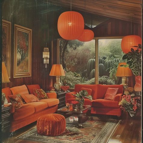 Master the Art of 70s Living Room Decor (151 aesthetic designs) Bedroom 70s Aesthetic, 70s House Decor, 60s Living Room, 60s Interior Design, 70s Living Room Decor, 1970s Living Room, 70s Room, 80's Vibes, 70s Living Room