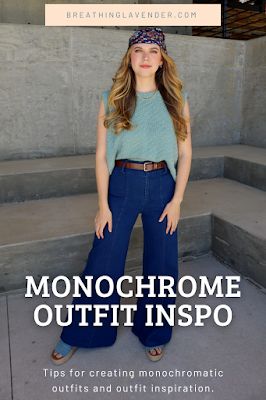 Blue Monochromatic Outfit Summer, Orange Monochrome Outfit, Monochrome Blue Outfit, Monochromatic Outfit Summer, Brown Monochromatic Outfit, Blue Monochromatic Outfit, Pink Monochrome Outfit, Cute Business Casual, Lavender Fashion