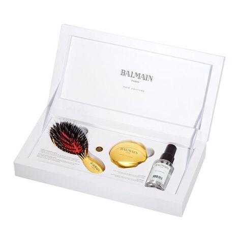 Balmain Perfume, Mini Hair Brush, Boar Hair Brush, Perfume Travel, Balmain Hair, John Bell, Best Hair Brush, Couture Hairstyles, Improve Hair Growth