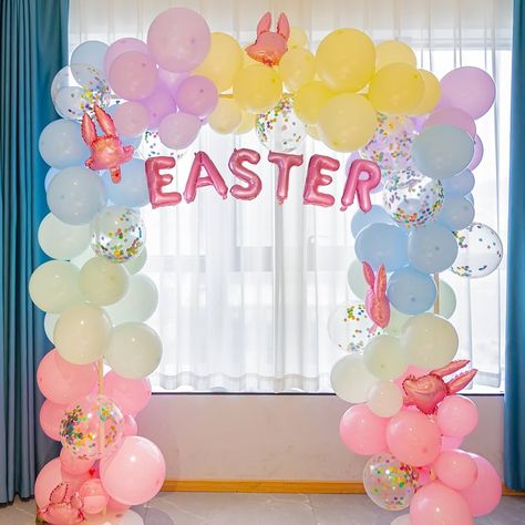 Amazon.com: Dazzle Bright 151Pcs Easter Balloon Arch Kit, Rabbit Balloon Garland Easter Decorations for Party Birthday : Home & Kitchen Easter Balloon Arch, Rabbit Balloon, Bunny Balloon, Balloon Arch Kit, Decorations For Party, Balloon Ideas, Arch Kit, Easter Ideas, Easter Party