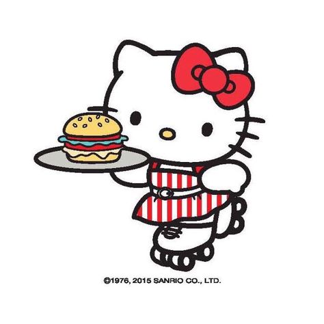 Hello Kitty #burger (((o(*ﾟ▽ﾟ*)o))) Cute Smile, Hello Kitty, Kitty