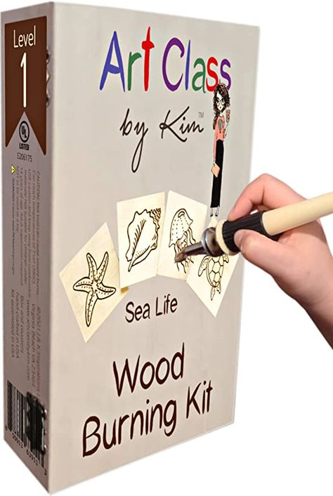 Wood Burning Kit - for Beginner Pyrography to Mastery - Professional Video Instruction, Pyrography Pen, Tracing Tool, Wood Burner Stand, 3 Pro Tips, Sand Eraser; Stencils, Basswood Box, Coasters Kits… Wood Burning Beginner, Pencil Tracing, Wood Burner Tool, Pyrography Tips, Pyrography Pen, Beginner Wood Burning, Wood Burning Pen, Best Gifts For Boys, Arts And Crafts Kits