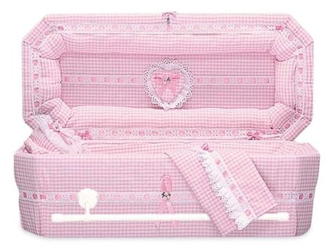 Aesthetic Coffins, Wood Casket, Pink Coffin, Fawns Deer, Hello Kitty House, The Cardigans, Hello Kitty My Melody, Hello Kitty Pictures, Pink Gingham