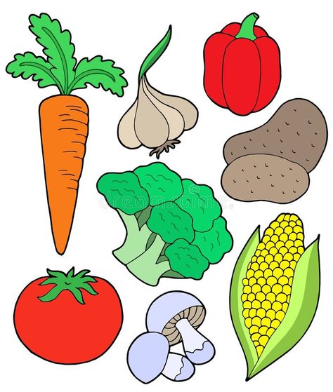 Colección de Vegatable ilustración del vector Go Grow And Glow Foods Worksheet, Healthy Food Pictures, Healthy Food Activities, Preschool Food, Fun Rainy Day Activities, Alphabet Crafts Preschool, Quiet Book Templates, Breakfast Recipes Sweet, Fruits Drawing