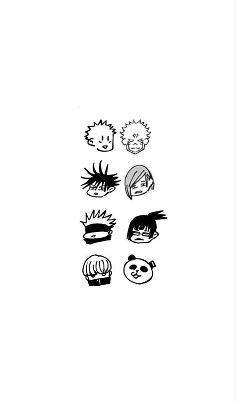 Jujutsu Kaisen Tattoo Ideas, Jujutsu Kaisen Tattoo, Unique Tattoos Black Women, Tattoo Ideas Simple, Homescreen Icons, Anime Diy, Simple Tattoos For Guys, 심플한 그림, Simple Anime