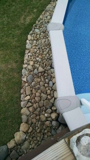 Above ground pool rock border. All rocks dug up, by us, from our yard. Above Ground Pool Landscape Ideas, Above Ground Pool Landscape, Ideas De Piscina, Landscaping Around Pool, Pool Landscape Ideas, Rock Border, Pool Deck Plans, Pool Landscape, Pool Life