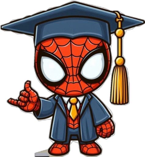 Senior Jeans Spiderman, Graduation Spiderman, Kid Cartoon Characters, Graduation Cartoon, Cartoon Spiderman, Senior Posters, Spiderman Poster, Business Images, Girl Graduation