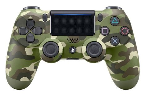 WIN- Sony PlayStation DualShock 4 Controller - Green Cammo Control Ps4, Play Stations, Fifa 21, Xbox 1, Ps4 Controller, Playstation 4 (ps4), Video Games Pc, Devices Design, Wireless Controller