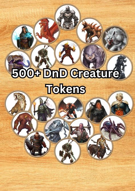 Dnd Monster Tokens, Dnd Tokens Roll20, Dnd Printables, Dnd Spell Cards, Dm Tools, Dnd Tokens, D D Monsters, Dnd Maps, Dnd Monsters