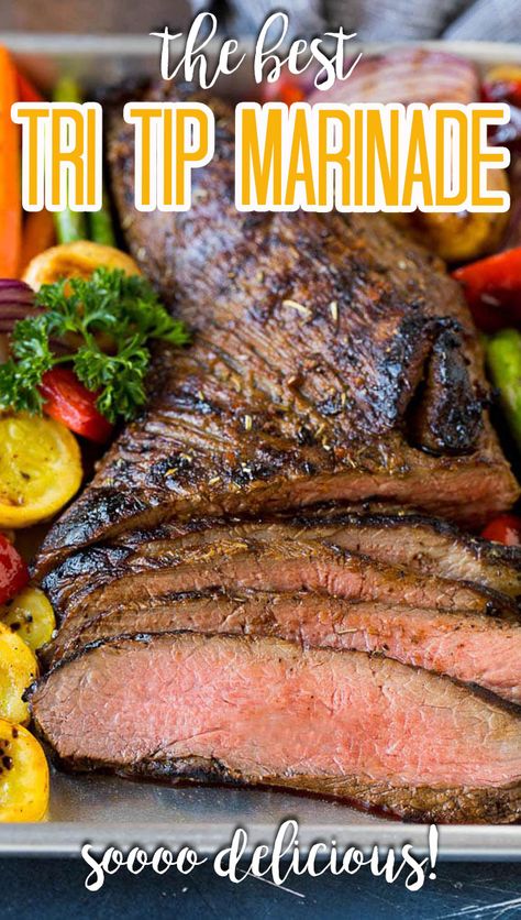 Best Tri Tip Marinade, Tri Tip Marinade, Tri Tip Steak Recipes, Tritip Recipes, Beef Tri Tip, New York Strip Steak, Tri Tip, Marinade Recipes, Strip Steak