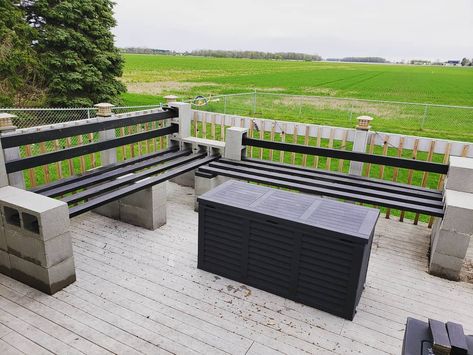 Cinder Block Sectional Outdoor Seating, Cinder Block Sectional, Cinder Block Bench, Deck Backyard, Sectional Furniture, Backyard Diy, Cinder Block, Decks Backyard, Backyard Diy Projects