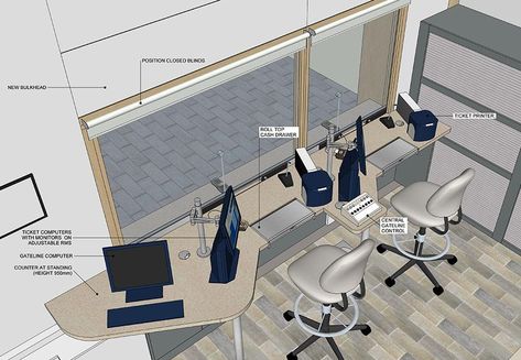 Ideas | Ticket office | Forestry Commission Ticket Counter Design, Security Windows, Commission Ideas, Ware House, Auditorium Design, Zoo Ideas, Human Dimension, Sliding Shutters, Corian Solid Surface