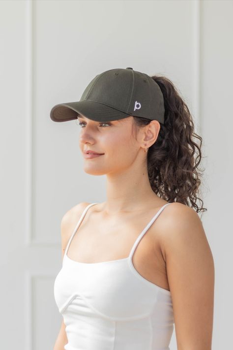 The Ponyback stretch fit combines the quality of a high-end fitted hat, with the functionality of a ponytail hat. The large back opening will allow you to rock your style at any height from the top button to the bottom of the band.

The Everyday fit hat is perfect for your casual days.  

Stretch-fit sweatband comfortable for long periods of time

**PATENTED** Ponytail Hat Baseball Caps, Hat Long Hair, Ordo Realitas, Ponytail Hats, Green Baseball Cap, Baseball Cap Outfit, Ponytail Baseball Cap, Half Ponytail, Hair Up Or Down