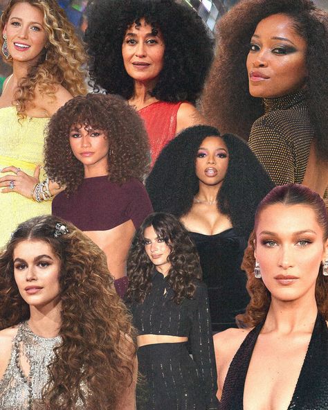 Two celebrity hairstylists weigh in on the secret to achieving big, bountiful curls according to your hair type. 70s Hair Disco Curls, Disco Curly Hair, Disco Hair And Makeup 70s Hairstyles, Disco Curls Tutorial, Big 90s Hair, 70 Hair Styles 1970s Disco, Disco Party Hair, 70s Black Hairstyles, 70s Curly Hairstyles