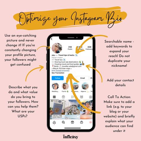 How to optimize Instagram Bio Media Kit Template, Branding Template, Name Change, Can You Help, Media Kit, Never Change, Instagram Bio, Call To Action, Small Business Owners