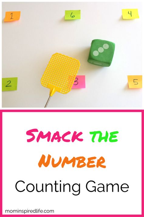 Preschool kids will have a blast while playing this simple Smack the Number counting game! Work on number recognition and one to one correspondence in a fun way! One To One Correspondence, Number Counting, Number Game, Prek Math, Counting Games, One To One, Numbers Preschool, Number Recognition, Math Activities Preschool