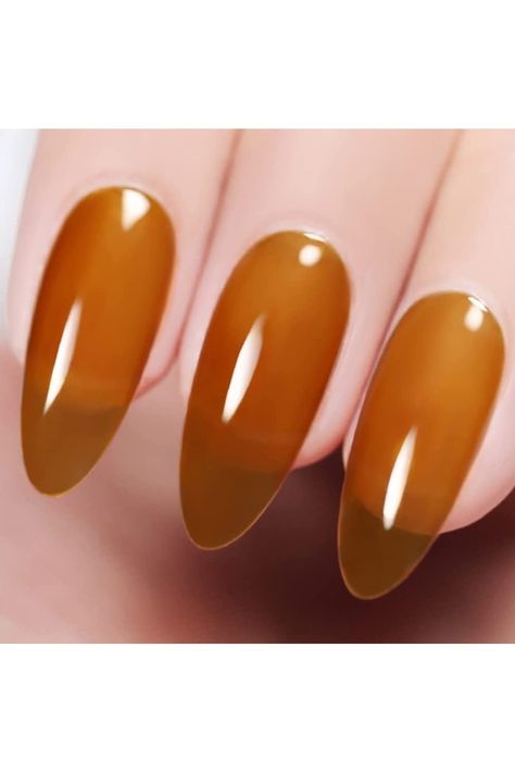 Vishine Fall Autumn Jelly Clear Amber Gel Nail Polish LED UV Gel Soak Off Gel Polish Varnish Nail Art Translucent Amber Color Home DIY Manicure Nail Salon 15ml #17 Jelly Crystals, Fall Nail Polish, Pedicure Nail Designs, Color Home, Gel Nail Designs, Soak Off Gel, Nail Sizes, Diy Manicure, Amber Color