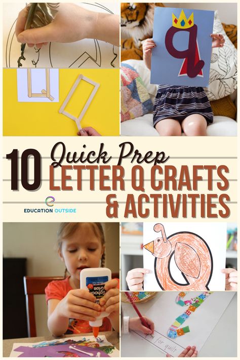 Preschool Letter Q Activities, Quilt Crafts For Preschool, Q Preschool Activities, Q Is For Craft, Letter Q Crafts For Toddlers, Letter Q Crafts For Preschoolers, Q Activities For Preschool, Letter Q Activities For Preschool, Letter Q Preschool