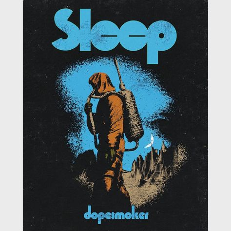 Sleep fan art Dopesmoker Sleep, 70s Occult, Sleep Band, Doom Metal, Gig Poster, Band Wallpapers, Metal Albums, Tour Posters, Rock Metal