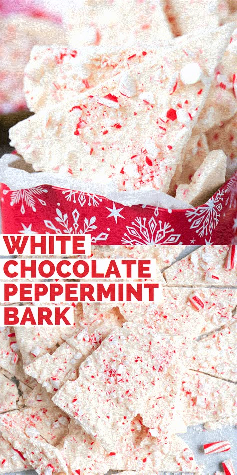 Bark Recipes Easy, Almond Bark Recipes, White Chocolate Peppermint Bark, Traditional Christmas Desserts, Homemade Peppermint Bark, Peppermint Bark Recipes, Christmas Candy Easy, Easy Christmas Candy Recipes, Christmas Bark