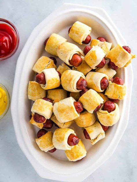 Gluten-Free Pigs in a Blanket - Gluten-Free Baking Appetizers Gluten Free, Gluten Free Cocktails, Homemade Pastry, Gluten Free Dough, Gluten Free Yeast Free, Gluten Free Pastry, Weekend Dinner, Homemade Pastries, Homemade Gluten Free