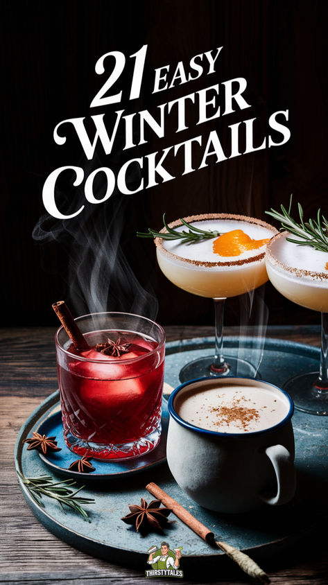 "Discover 21 easy winter cocktails perfect for your holiday gatherings! From  festive winter cocktail pitcher recipes to unique Christmas drinks, these  winter-themed drinks will elevate your winter parties. Enjoy fun Christmas cocktail recipes and delightful winter mixed drinks that will impress your guests. Whether you're looking for fun winter alcoholic drinks or Christmas theme alcoholic drinks, this collection has it all. Cheers to a cozy season with these delicious winter party cocktails!" Snowy Cocktails, Winter Alcoholic Drinks, Winter Mixed Drinks, Pitcher Recipes, Winter Drinks Alcoholic, Fun Christmas Cocktails, Easy Winter Cocktails, Christmas Cocktail Recipes, Xmas Cocktails