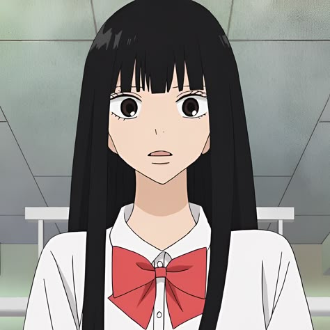 Kim Ni Todoke, Cute Desktop Wallpaper, Long Black Hair, Anime Profile, Cute Profile Pictures, Anime Poses, Long Black, Matching Pfp, Me Me Me Anime