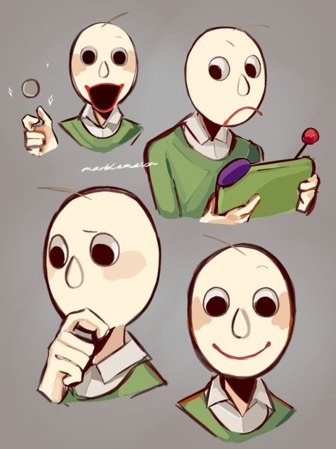 NOT MY ART Baldi Fanart, Baldi's Basics Fanart, Pillow Drawing, Baldi's Basics, Silly Photos, Ship Drawing, Cute Food Drawings, Cute N Country, Food Drawing