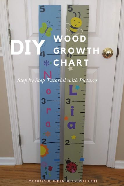 Home Depot Paint, Growth Chart Wood, Wooden Growth Chart, Kids Growth Chart, Woodworking Tutorials, Seashell Wall Art, Growth Chart Ruler, Light Colored Wood, Big Bucks