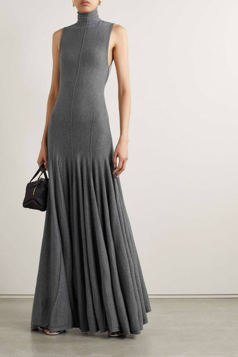 The 29 Best Luxury Buys for Fall 2023, Period | Who What Wear Wool Maxi Dress, Minimalist Dress, Backless Dresses, Women Turtleneck, Turtleneck Sleeveless, Office Wear Women, Grey Maxi Dress, Minimalist Dresses, Pleated Maxi Skirt