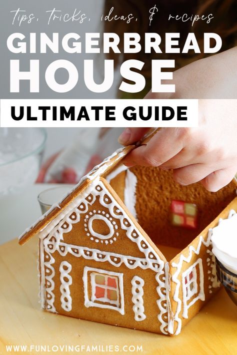 All the best info on how to make a gingerbread house. Includes recipes, inspiration, and pro tips for no-fail gingerbread houses. You won't believe how easy it is to make stunning gingerbread house creations. #gingerbreadhouse #christmasideas #guide Popsicle Stick Christmas Ornaments, Stick Christmas Ornaments, Gingerbread Icing, Easy Gingerbread House, Homemade Gingerbread House, Gingerbread House Ideas, Gingerbread House Decorating, Ginger Bread House Diy, Gingerbread House Recipe