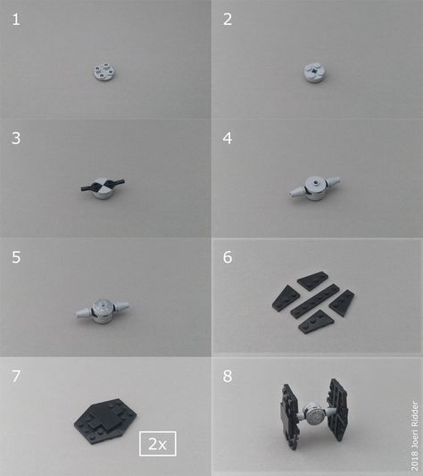 https://flic.kr/p/He9aQX | Mini TIE Fighter Instructions | Here are some building instructions for the Mini TIE Fighter I made some time ago!  With all the studying I'm doing right now to finish school I have zero time to build stuff! I did however find time to shoot a few photo's for this little building guide. I thought it'd be fun to try out this photo-style instructions concept I first saw Inthert doing. Hope you enjoy! Mini Lego Robots, Lego Ideas To Build Instructions, Lego Tie Fighter, Lego Creations Instructions, Lego Storage Organization, Finish School, Lego Star Wars Mini, Diy Star Wars, Lego Micro