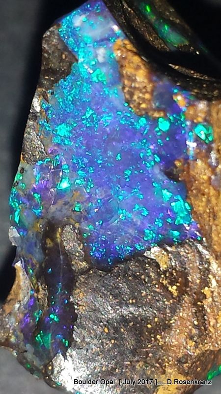 Gem Boulder Opal from the Winton/Opalton mining area ,Queensland , Australia . [July 2017 ] Opal Mermaid, Grow Orchids, Rose Aura Quartz, Rose Aura, Opal Studs, Minerals And Gemstones, Queensland Australia, Rocks And Gems, Opal Stone