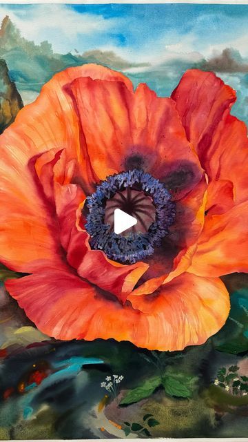 Janet Pulcho on Instagram: "This is how I feel my life in Tuscany ❤️ “Poppy flower from Renaissance” In my new series of paintings I analyze renaissance paintings through the prism of my giant flower composition. #watercolor #watercolorpainting #waterblog #aquarelle #watercolorflowers #flowerlovers #tuscanylovers #tuscanylife #watercolorartist #botanicalpainting #poppies #floralpainting #realistart #contemporaryart #contemporarypainting #contemporaryartists #aquarelle #水彩  #イタリア #アーティスト #artgallery #artcollector #botanicalart #watercolor_guide #tempuradesign #modernart #modernartist" Janet Pulcho, Composition Watercolor, Watercolor Guide, Flower Composition, Series Of Paintings, Giant Flowers, Botanical Painting, Modern Artists, Poppy Flower