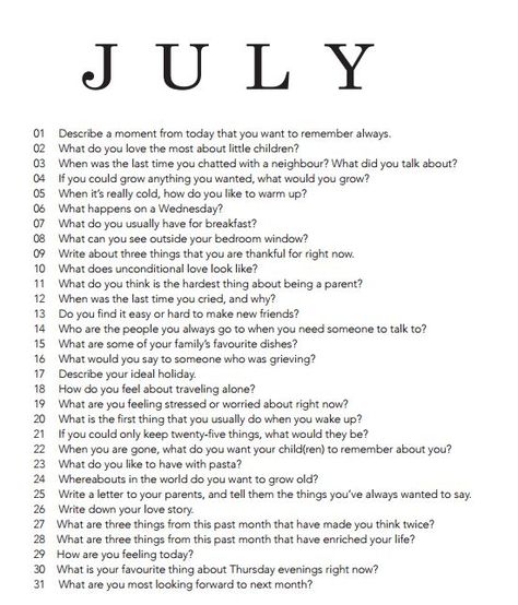 July writing prompts July Journal Prompts, Journal Starters, Life Goals Examples, Monthly Prompts, July Journal, Self Discovery Journal Prompts, Monthly Journal, Journal Topics, Journal Questions