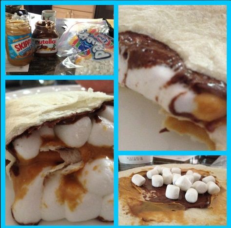 Mexican Smores, Nutella And Peanut Butter, Friend Hangout, Hangout Ideas, How To Make Marshmallows, Seasonal Desserts, Scrumptious Food, Recipe Binder, Tin Foil